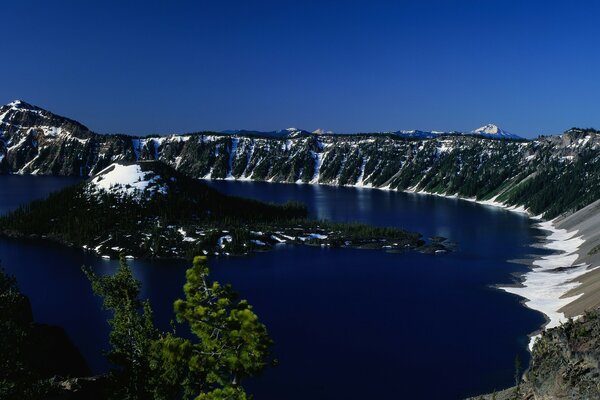 Mountain landscape. Mountains around the mountain