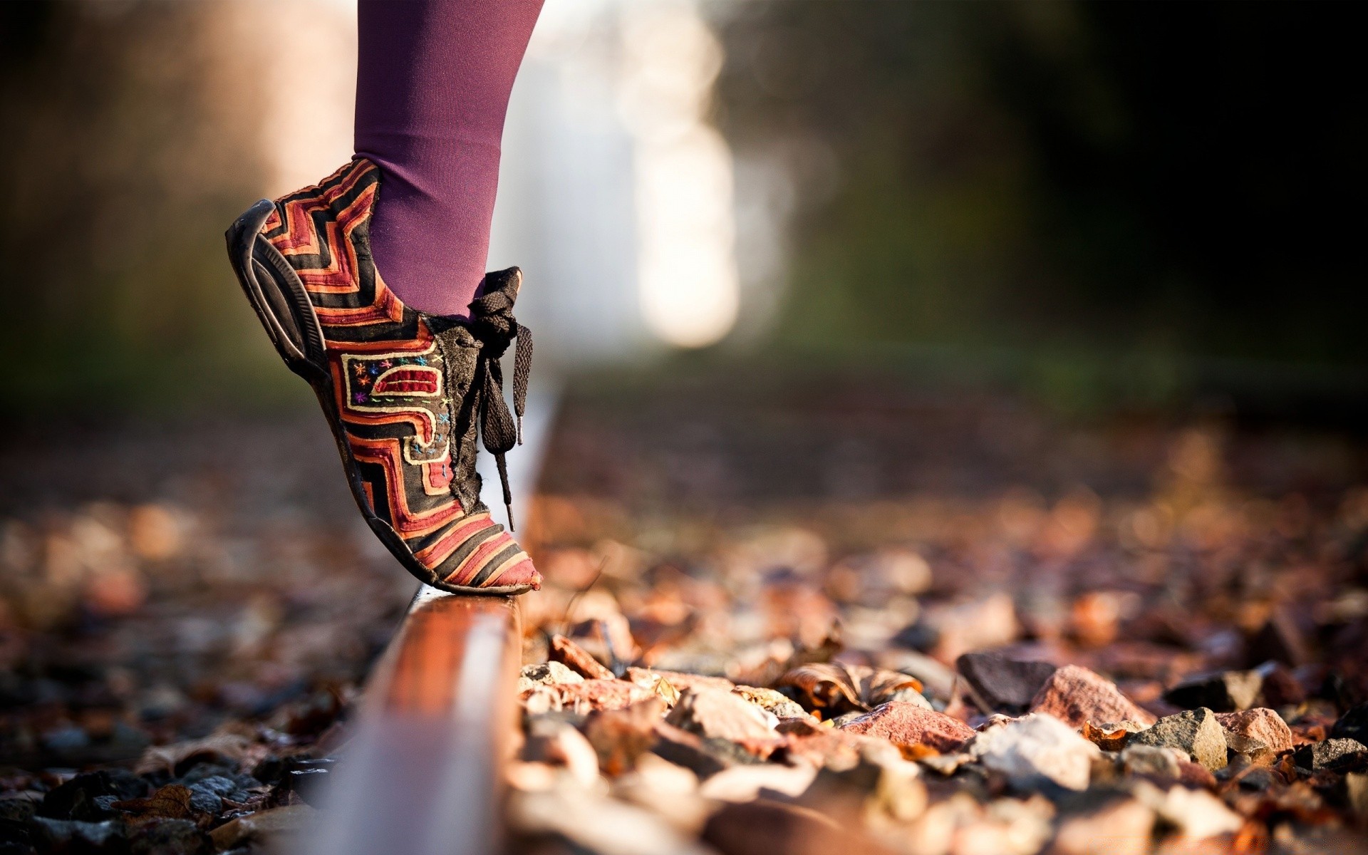 autumn outdoors nature woman one footwear adult girl fall summer wood blur