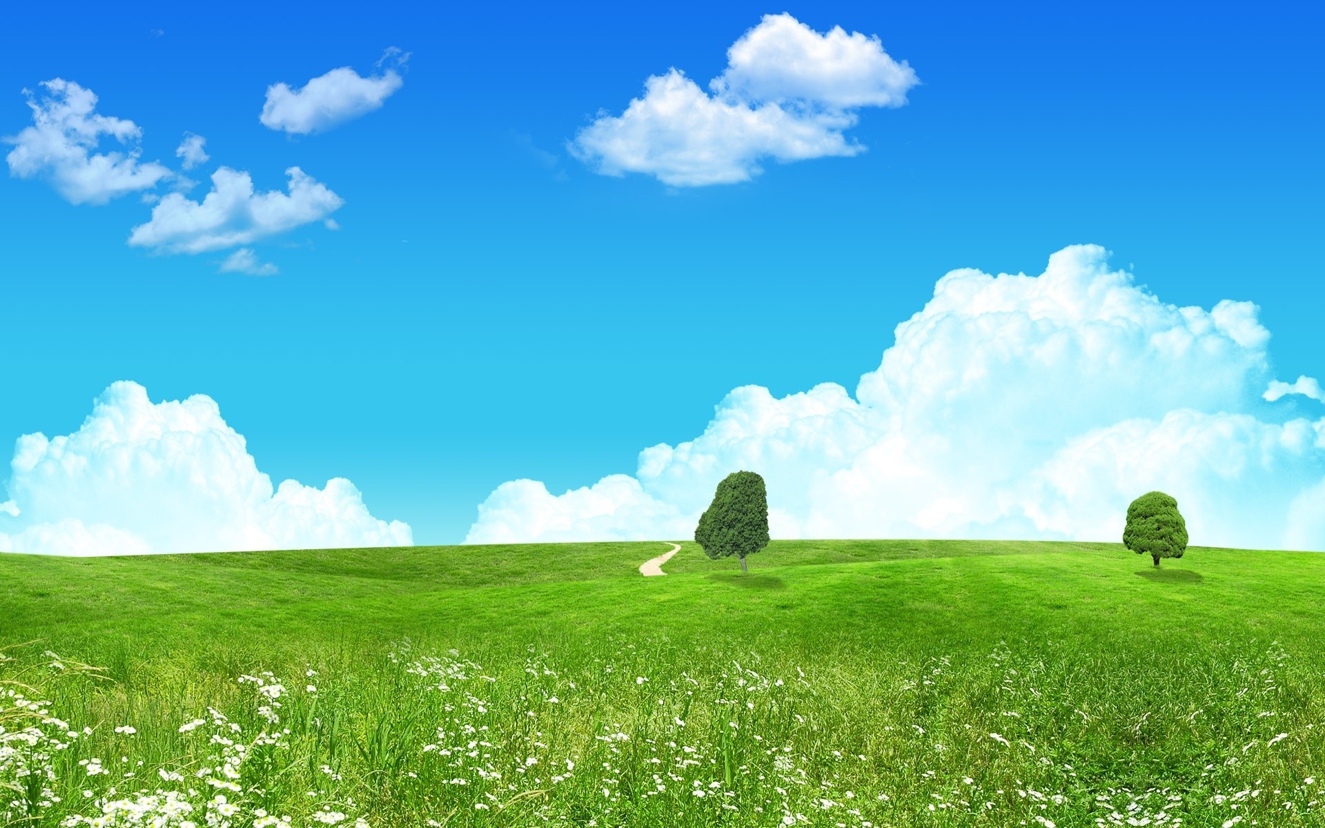 spring landscape grass hayfield pasture field rural sky cloud countryside nature summer outdoors grassland farm horizon scene lawn agriculture country