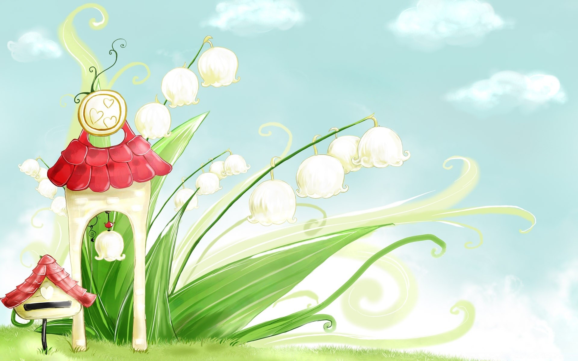 spring nature flower flora desktop summer leaf grass season sky