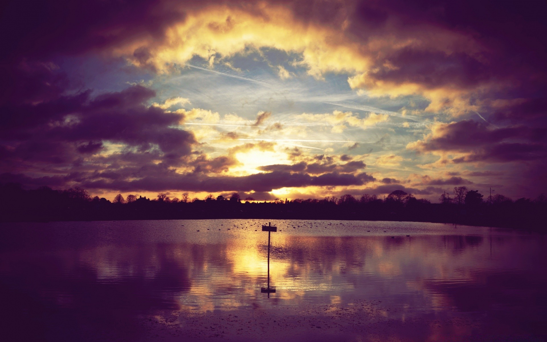 lac coucher de soleil eau aube soir crépuscule soleil ciel paysage réflexion nature rétro-éclairé