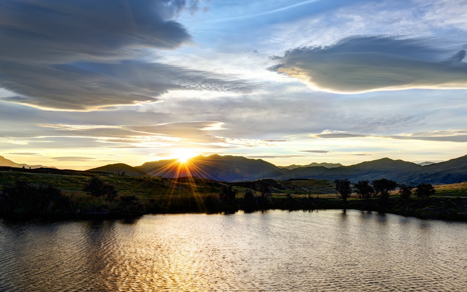 lago tramonto paesaggio acqua riflessione cielo natura alba fiume nuvola sole sera viaggi all aperto estate