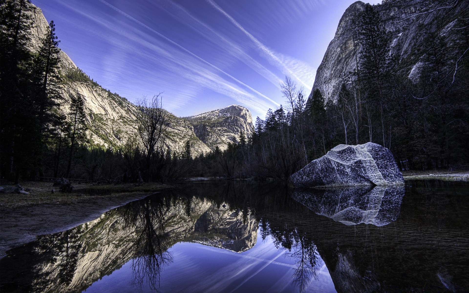 lake water nature landscape mountain reflection wood travel sky snow scenic river outdoors rock dawn sunset dusk tree