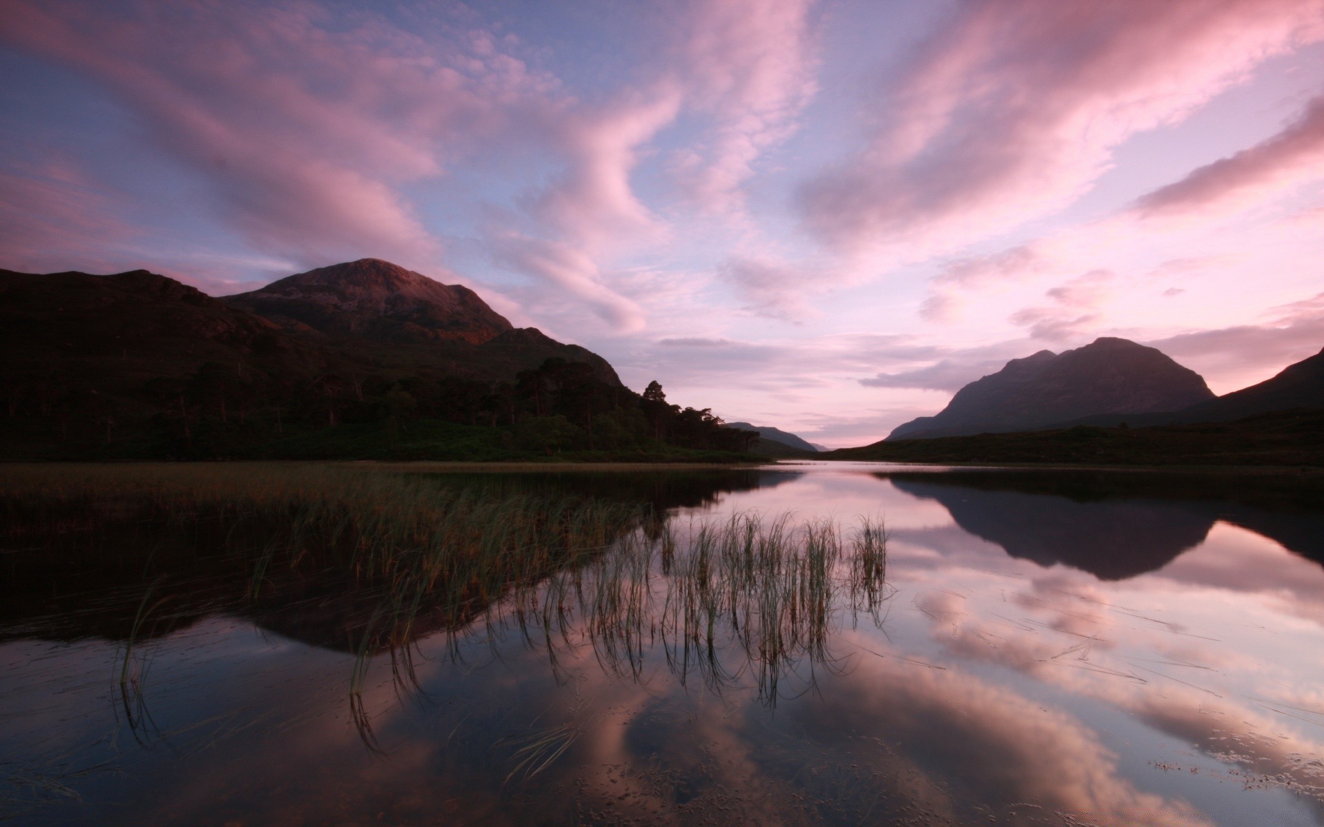 lake sunset dawn water reflection evening dusk landscape sky outdoors river nature mountain travel mirror