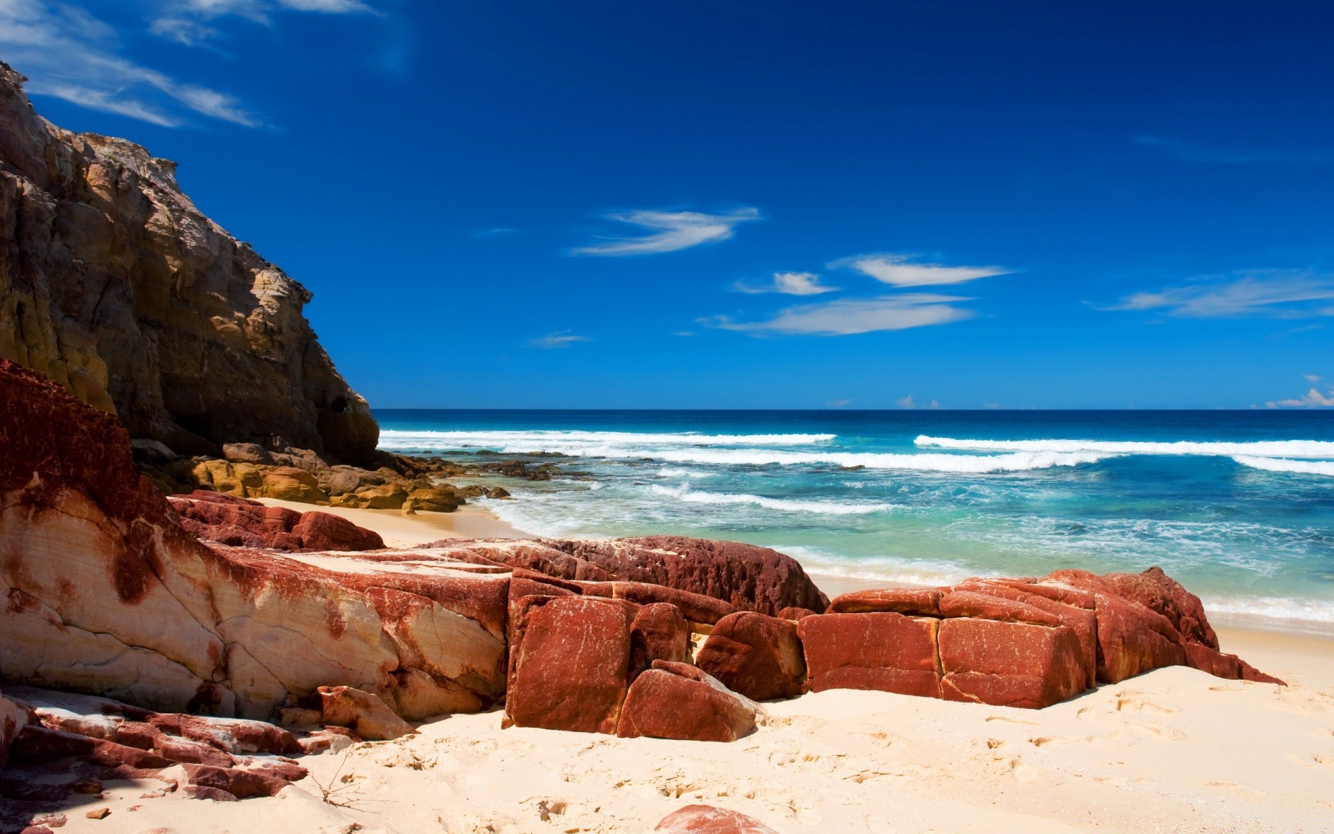 sommer wasser strand reisen meer sand ozean meer himmel landschaftlich gutes wetter