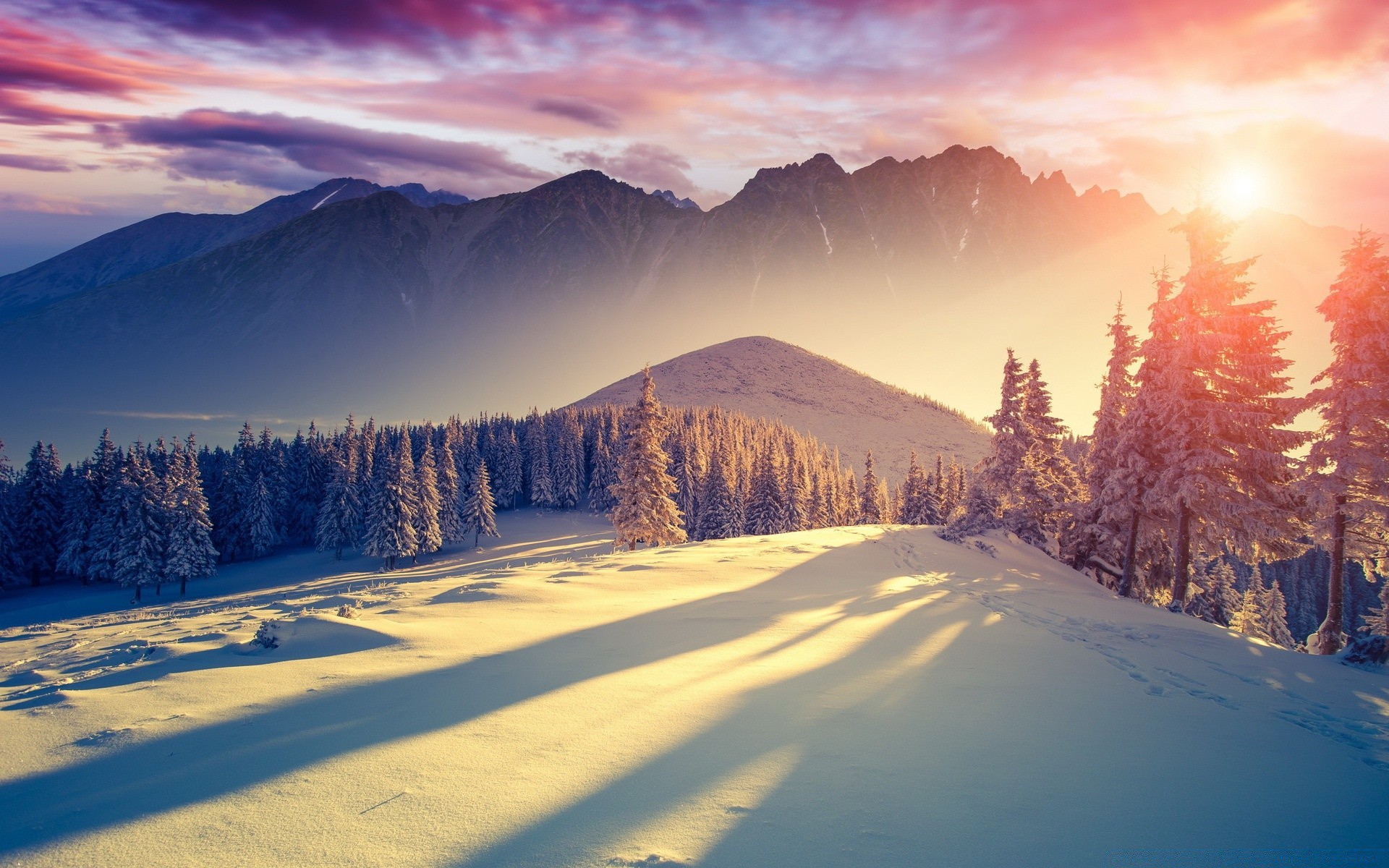 invierno nieve naturaleza montañas amanecer paisaje frío al aire libre puesta de sol madera viajes escénico escarcha cielo hielo buen tiempo