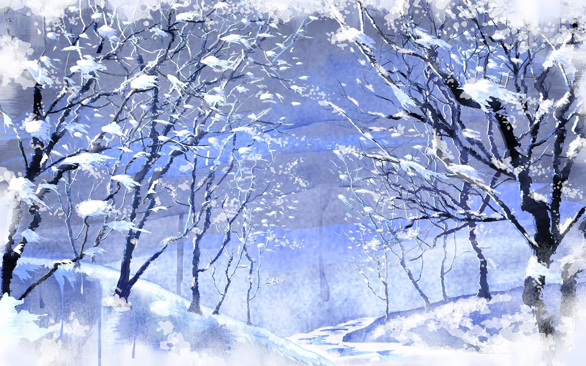 winter snow frost cold season tree frozen branch ice weather landscape snow-white wood icy snowstorm frosty nature