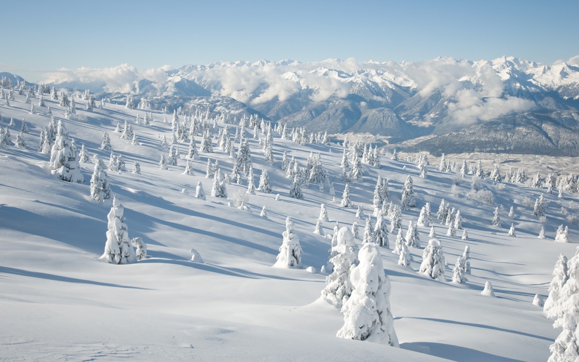 hiver neige froid gel glace congelé montagnes voyage paysage