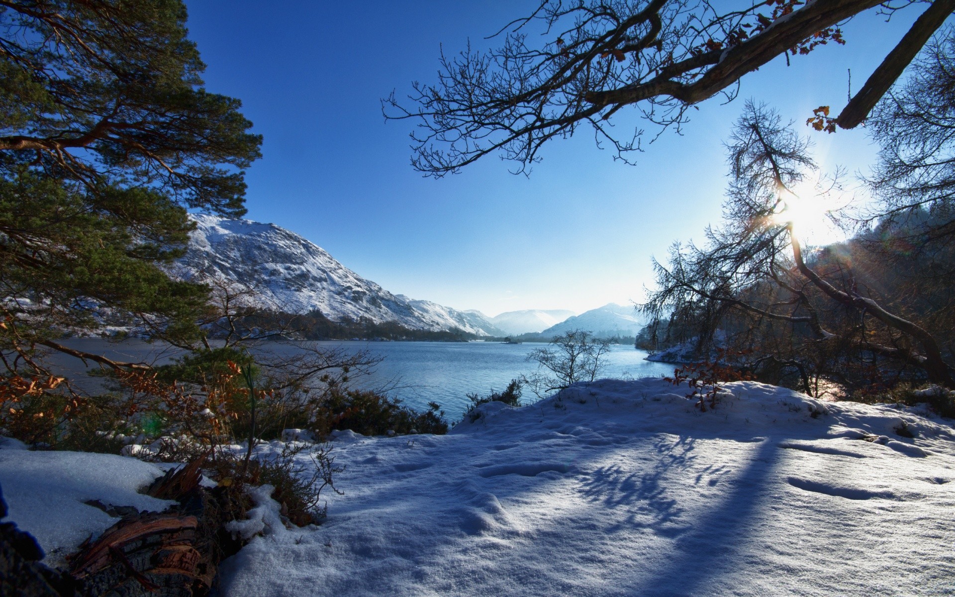 winter schnee landschaft baum kälte wasser landschaftlich berge natur eis holz gefroren im freien frost himmel wetter