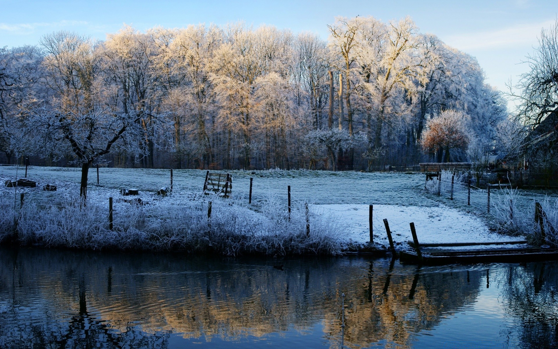 hiver paysage arbre nature saison froid réflexion bois eau neige lac gel rivière météo aube congelé parc automne glace