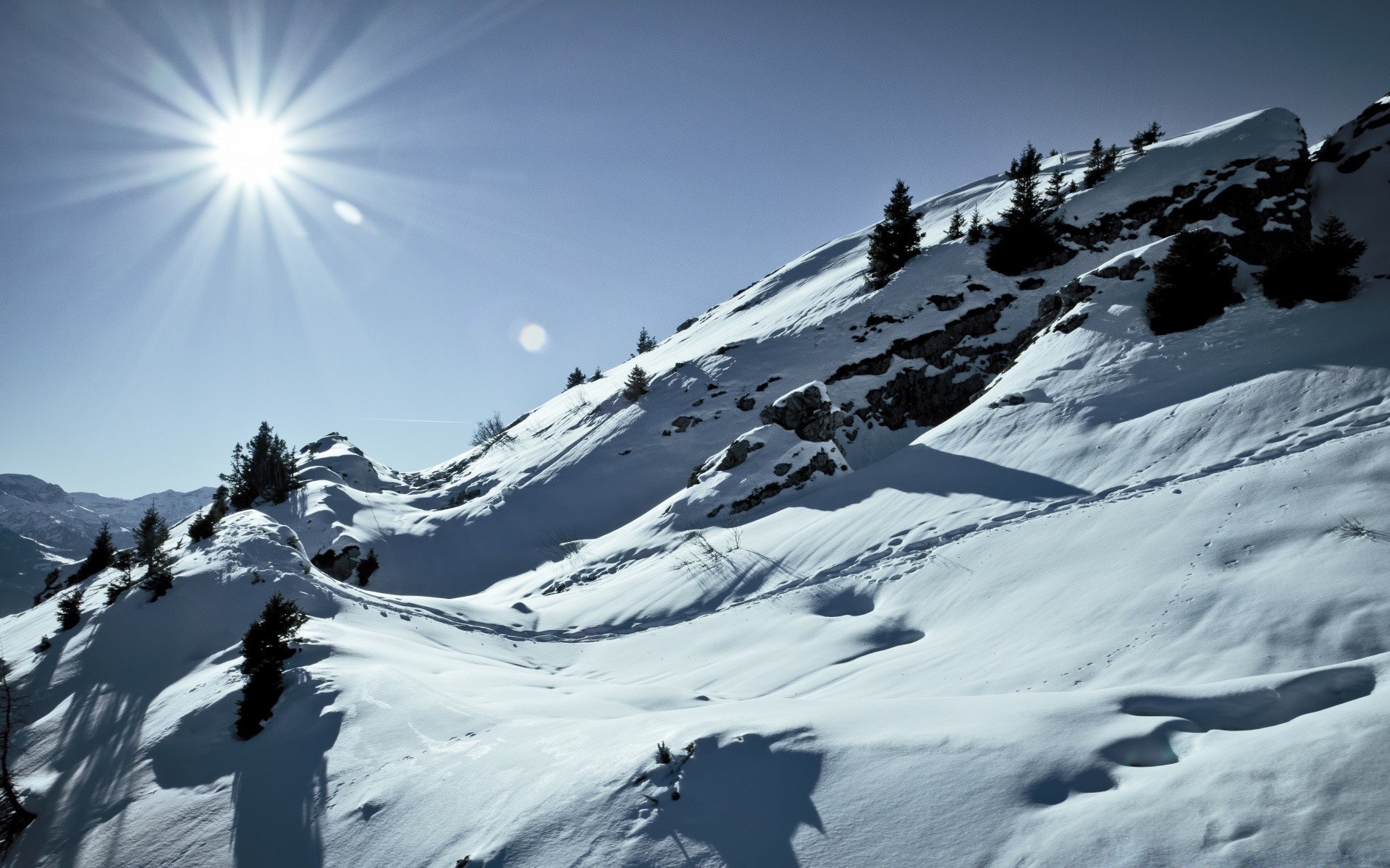 winter snow mountain ice cold climb glacier mountain peak high landscape