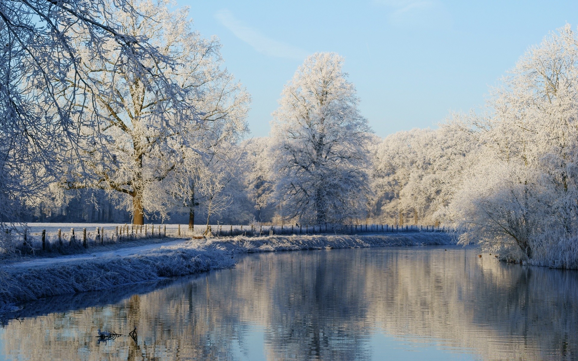 winter tree landscape nature snow water wood lake reflection river cold fall outdoors season scenic park frost sky ice