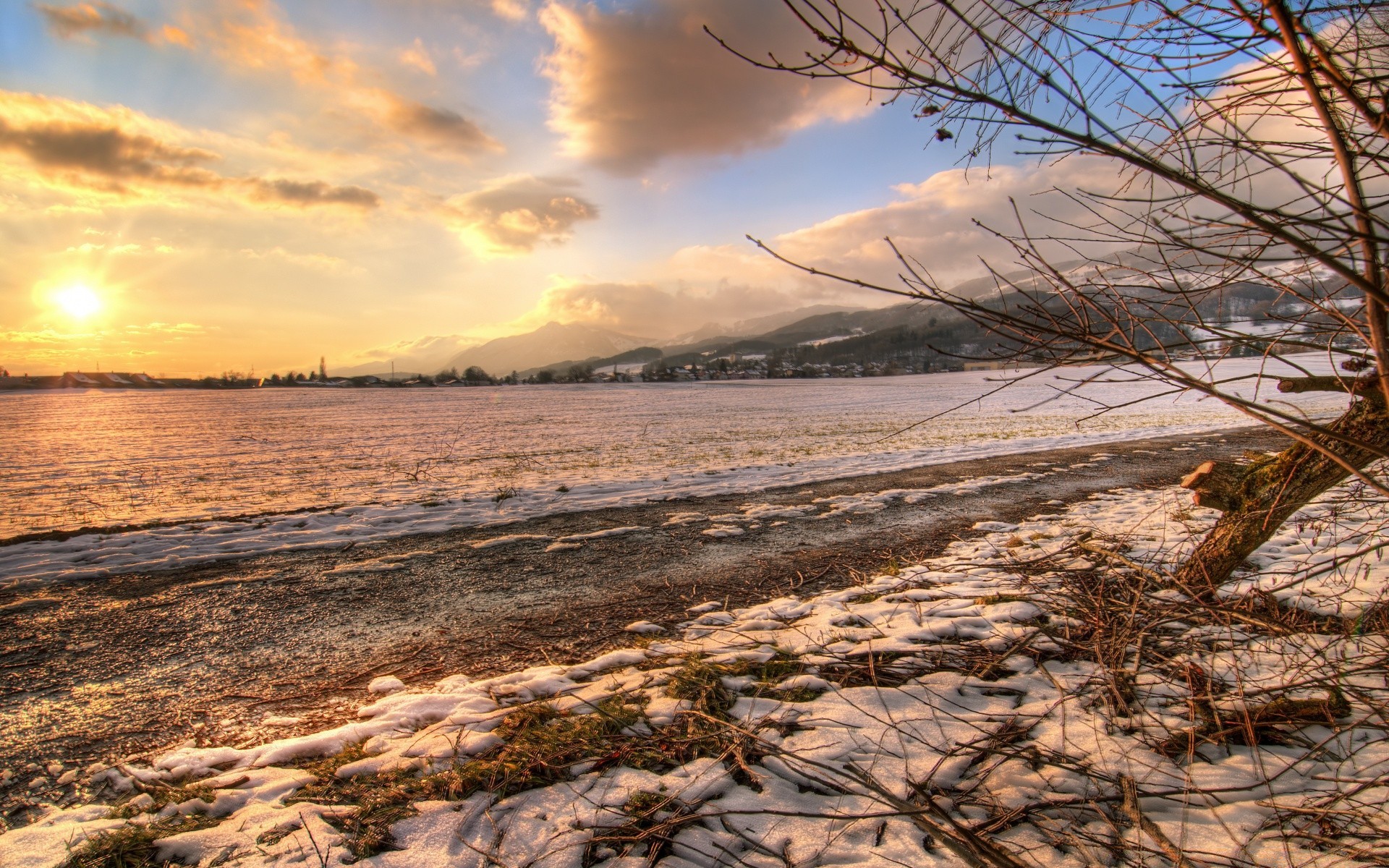 winter water landscape nature sky sunset sea beach tree dawn seashore outdoors travel sun ocean fair weather lake