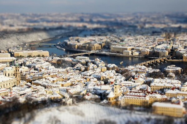 Die Winterstadt ist perfekt, um zu reisen