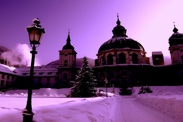 Winter beauty. Beautiful city