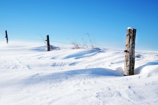 Frozen wires in the field