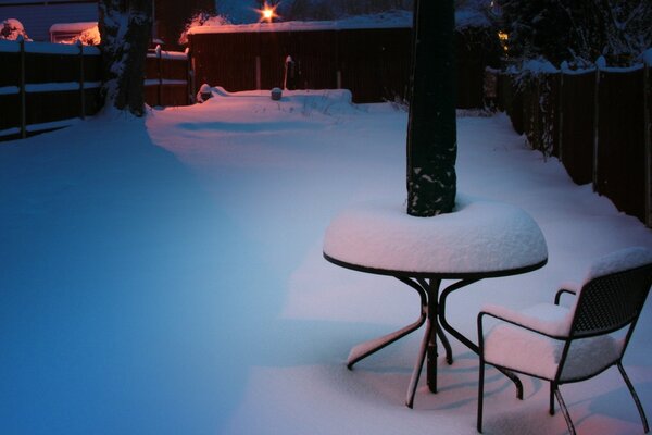 Winter Snow furniture chair