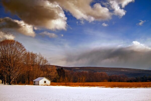 Late autumn - beautiful landscape