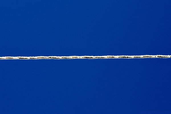 A plane in the winter sky