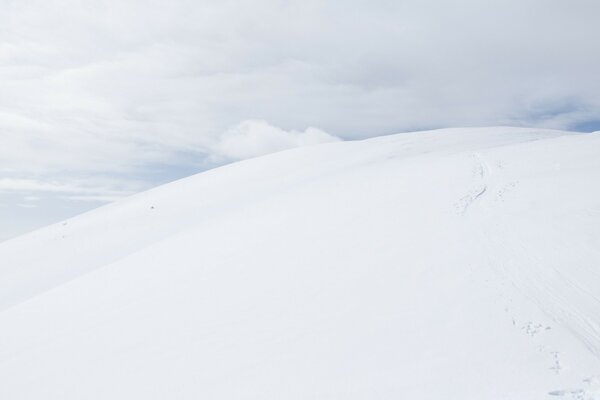 Cold winter landscape and lots of snow