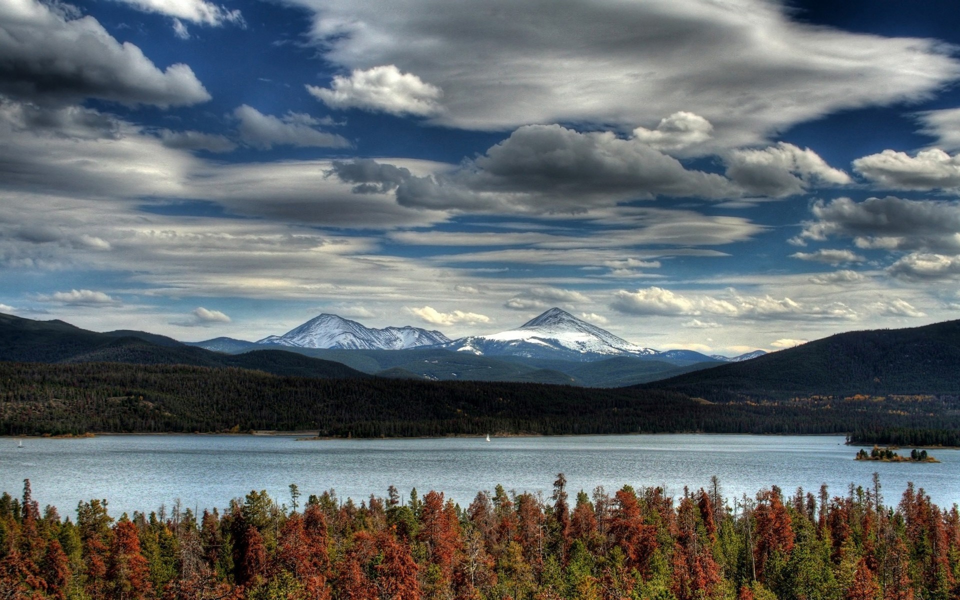 lake water landscape outdoors mountain nature travel fall sky snow scenic reflection daylight sunset