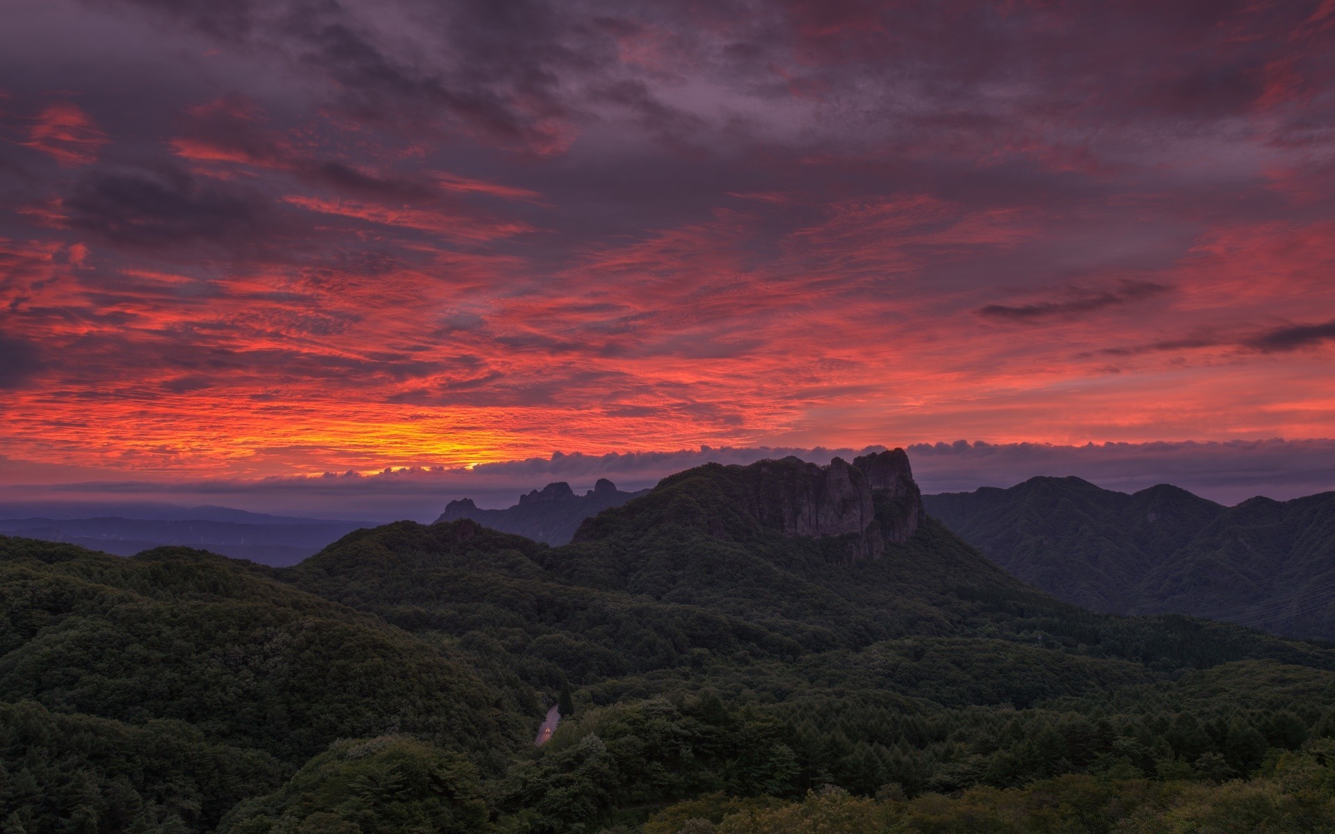 landscapes sunset dawn mountain landscape evening travel dusk sky outdoors