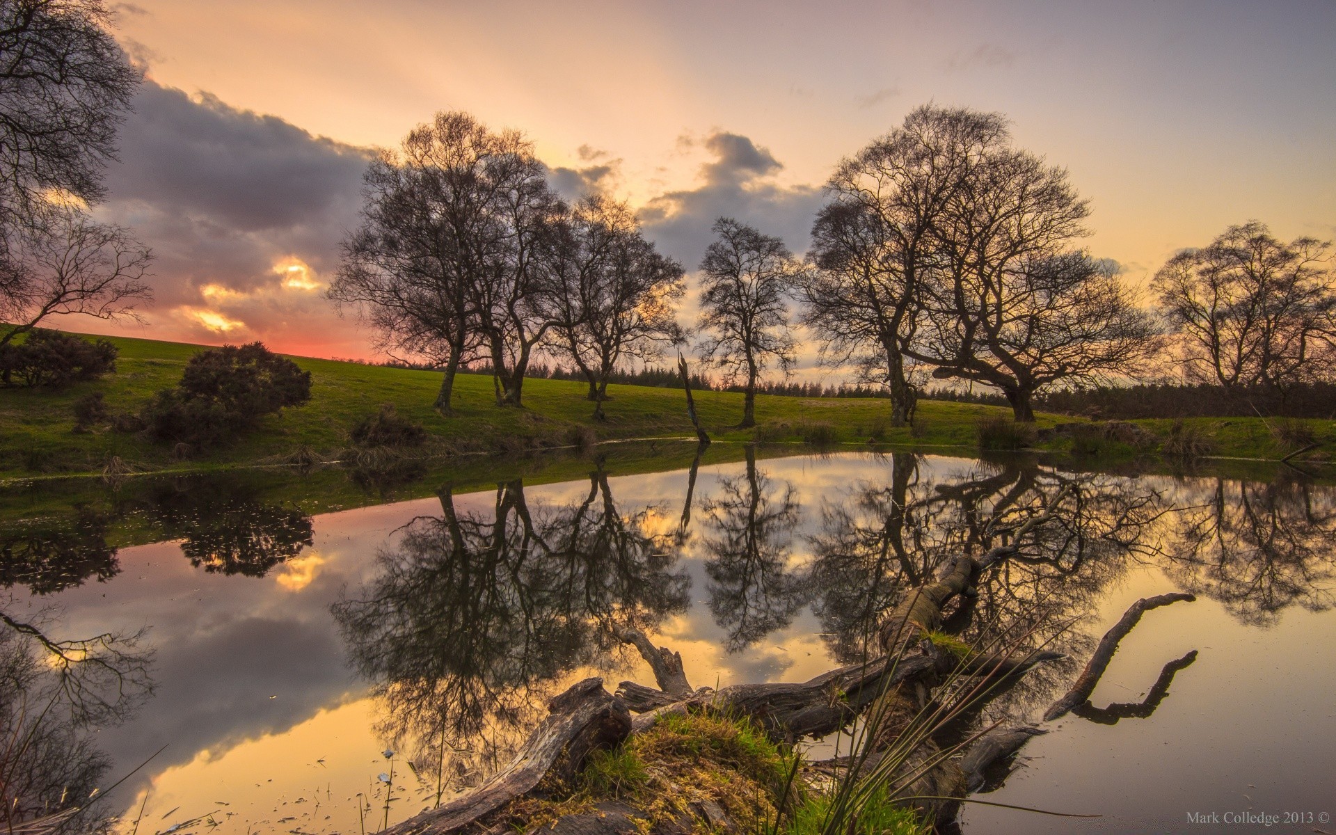 paysage paysage arbre nature eau aube coucher de soleil ciel bois lac réflexion rivière à l extérieur automne soir soleil voyage lumière été scénique