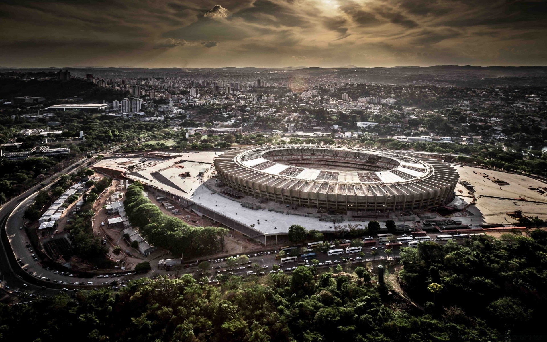 fußball stadt spektakel reisen architektur antenne städtisch wasser stadt stadt haus himmel landschaft panorama haus meer sehenswürdigkeit panorama