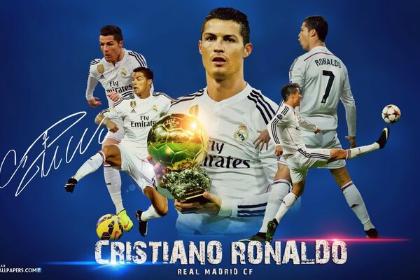 Art with Cristiano Ronaldo for the desktop