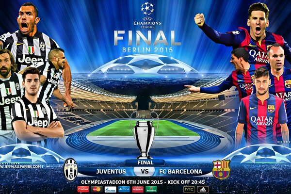 Juventus vs Barcelona Football Championship