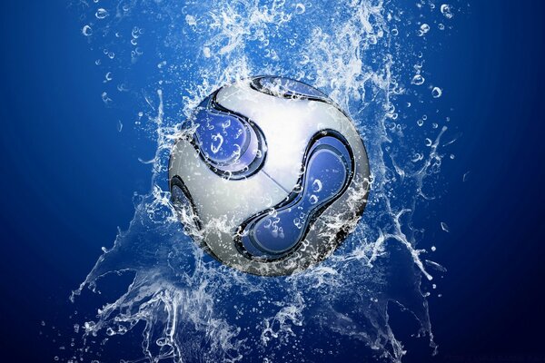 Wet football on the desktop