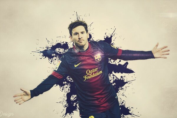 Footballer lionel messi picture