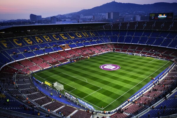 Barcelona Football Stadium kamnou