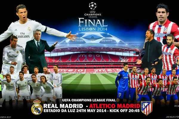 Final de la liga de Campeones real Atlético