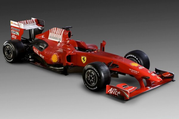 A powerful Formula One car