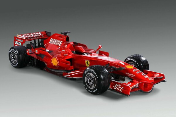 Red Formula 1 Racing Car