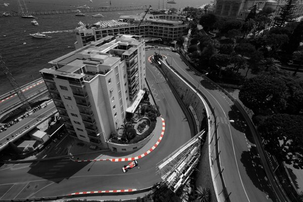 Formula 1 track from a bird s eye view