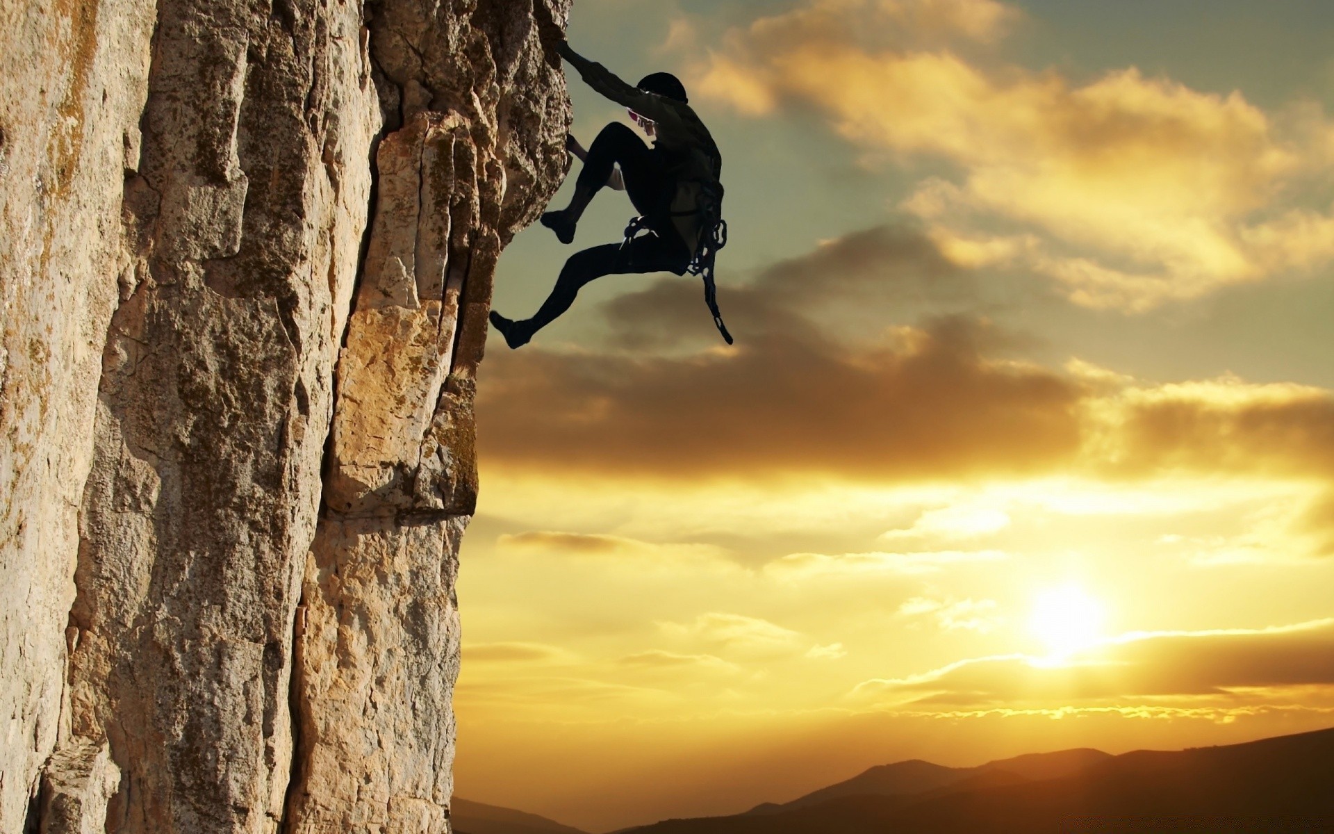 sports sunset climber climb rock climbing sky outdoors adventure backlit dawn challenge