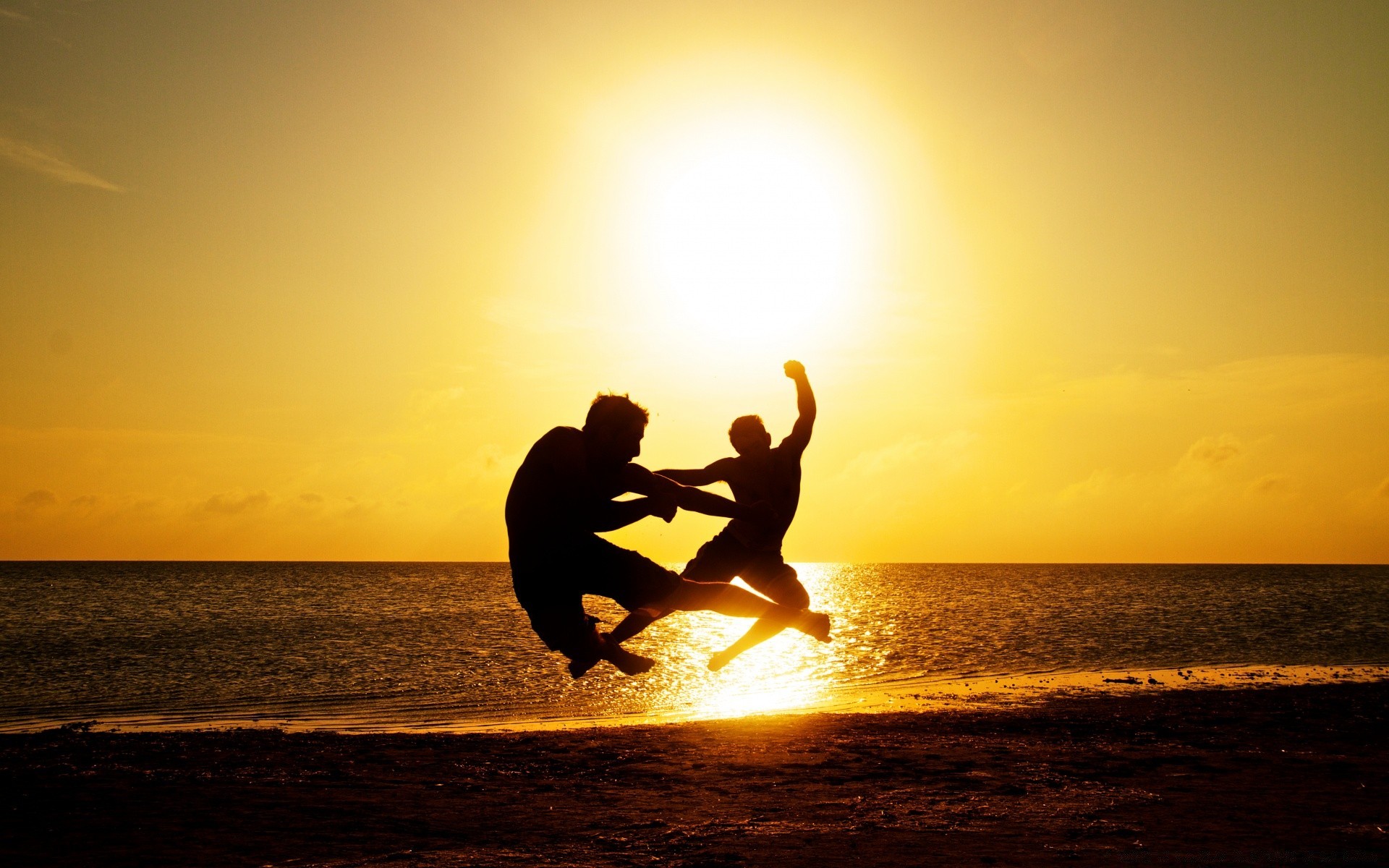 sport sonnenuntergang strand meer sonne ozean wasser silhouette hintergrundbeleuchtung morgendämmerung yoga erholung meer erholung abend