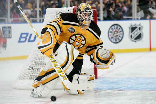 Unique goalkeeper, ice hockey