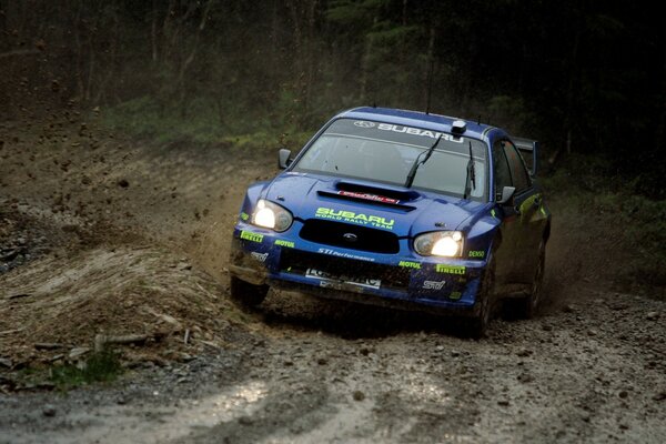 Off-road Subaru sports car