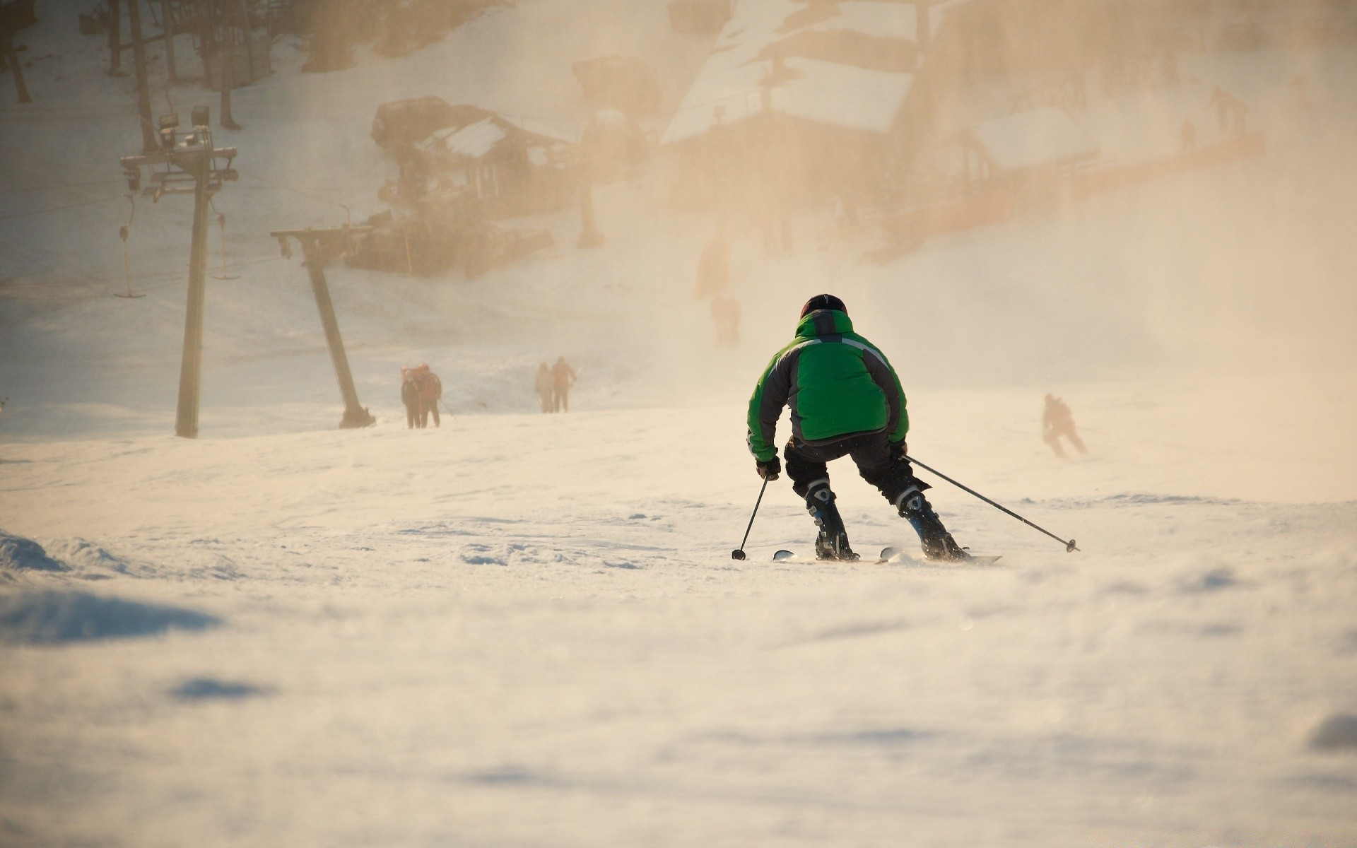 ski neige hiver adulte action porter unique froid mouvement homme glace lumière du jour