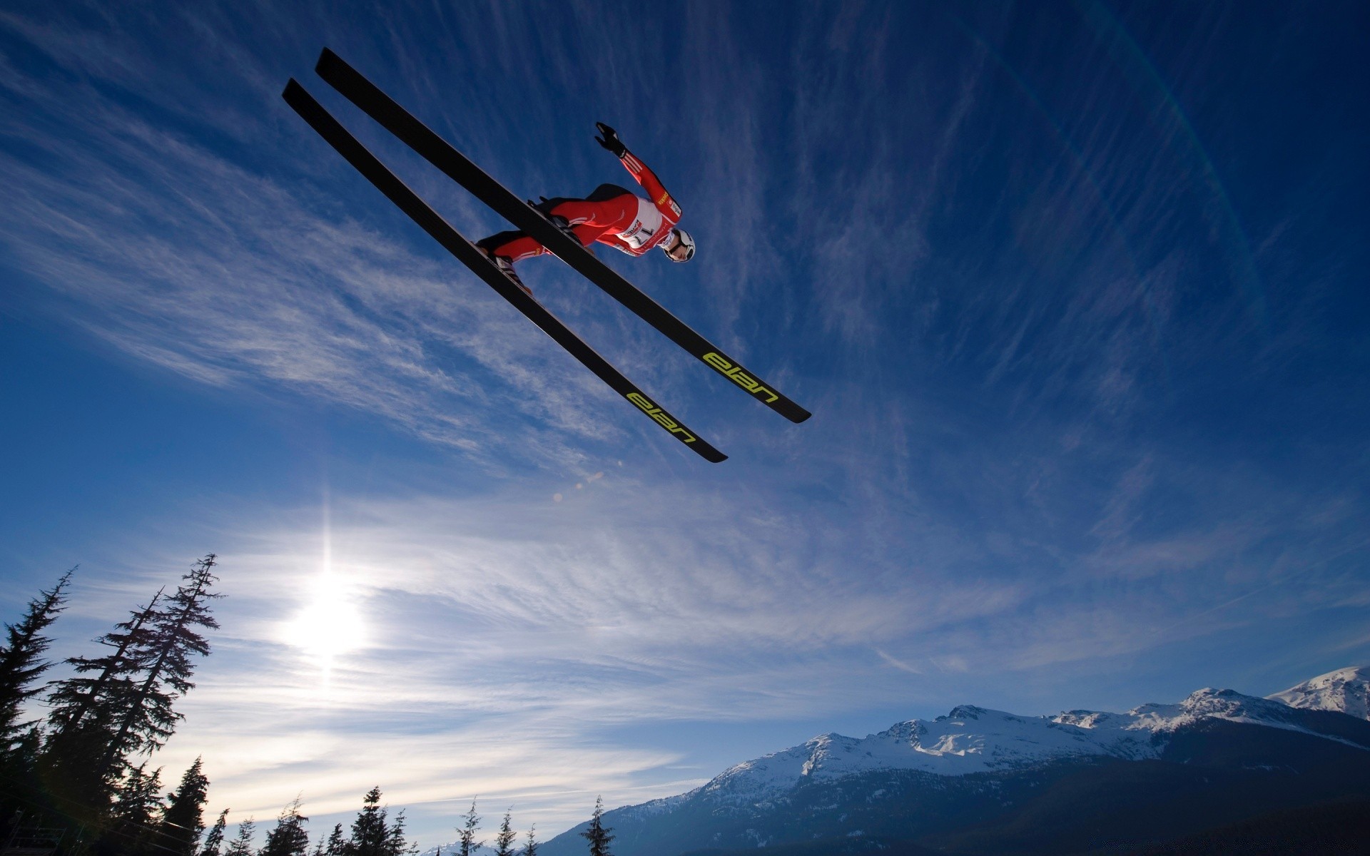 kayak kar kış eylem geri kalan dağlar yarışma kayakçı snowboard açık havada bir gökyüzü