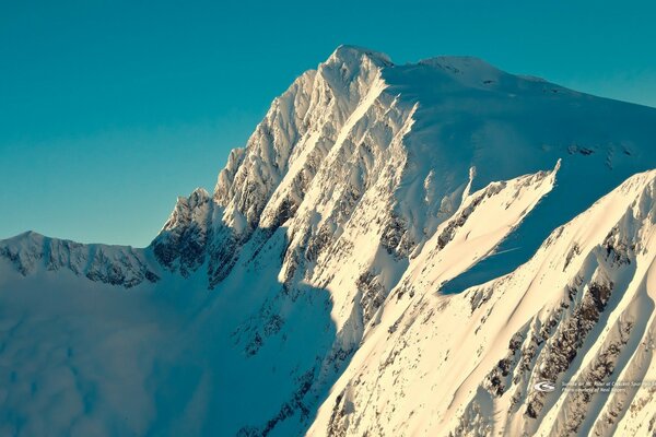 Sunrise on the mountain. The Rider