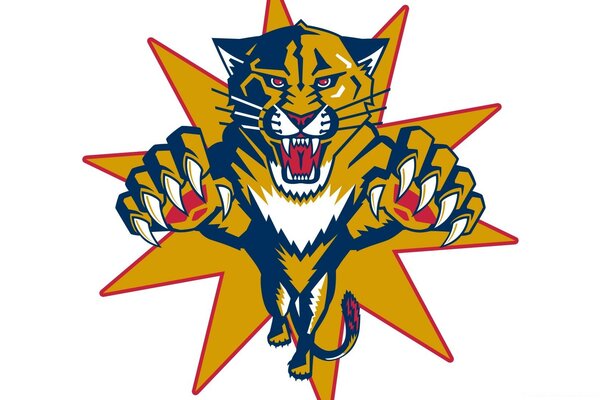 Illustration des Tigers - Sportlogos des Florida Panthers Teams