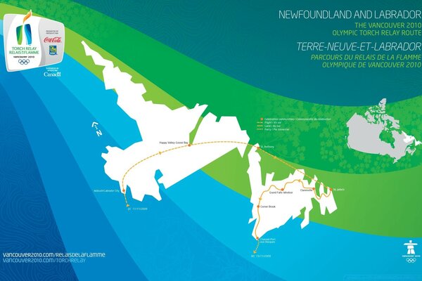 Ilustración del mapa de eventos deportivos