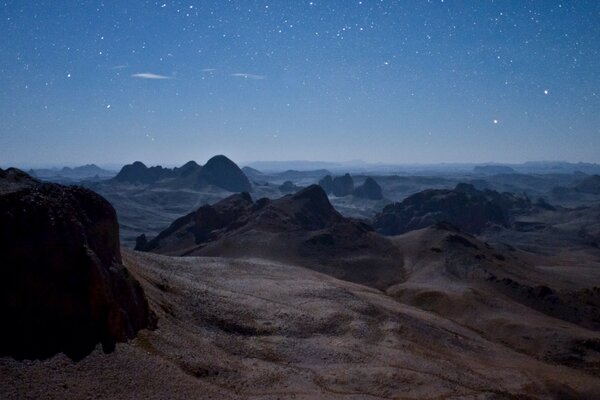 Landscape in the mountains of Africa for travelers