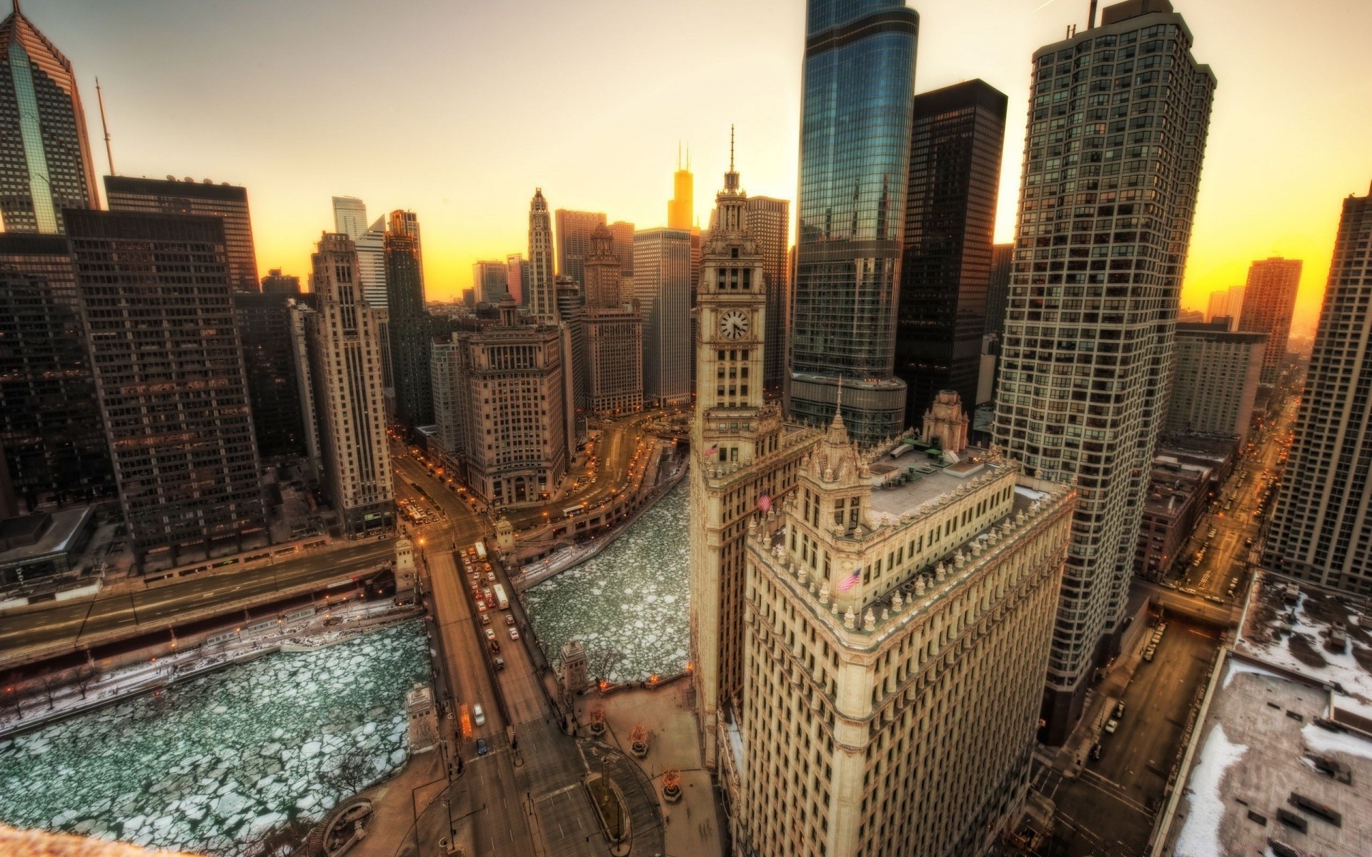 america city architecture skyscraper travel building cityscape skyline downtown urban office business modern tower hotel dusk evening sunset outdoors finance