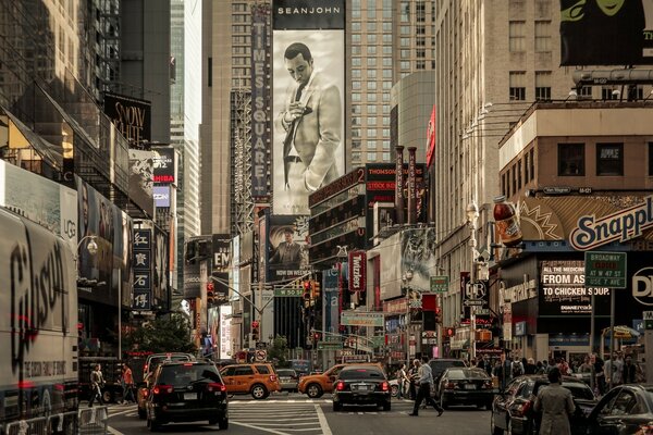 A street with an American city road