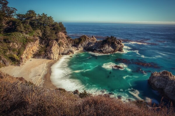 A bay of the sea with beautiful water